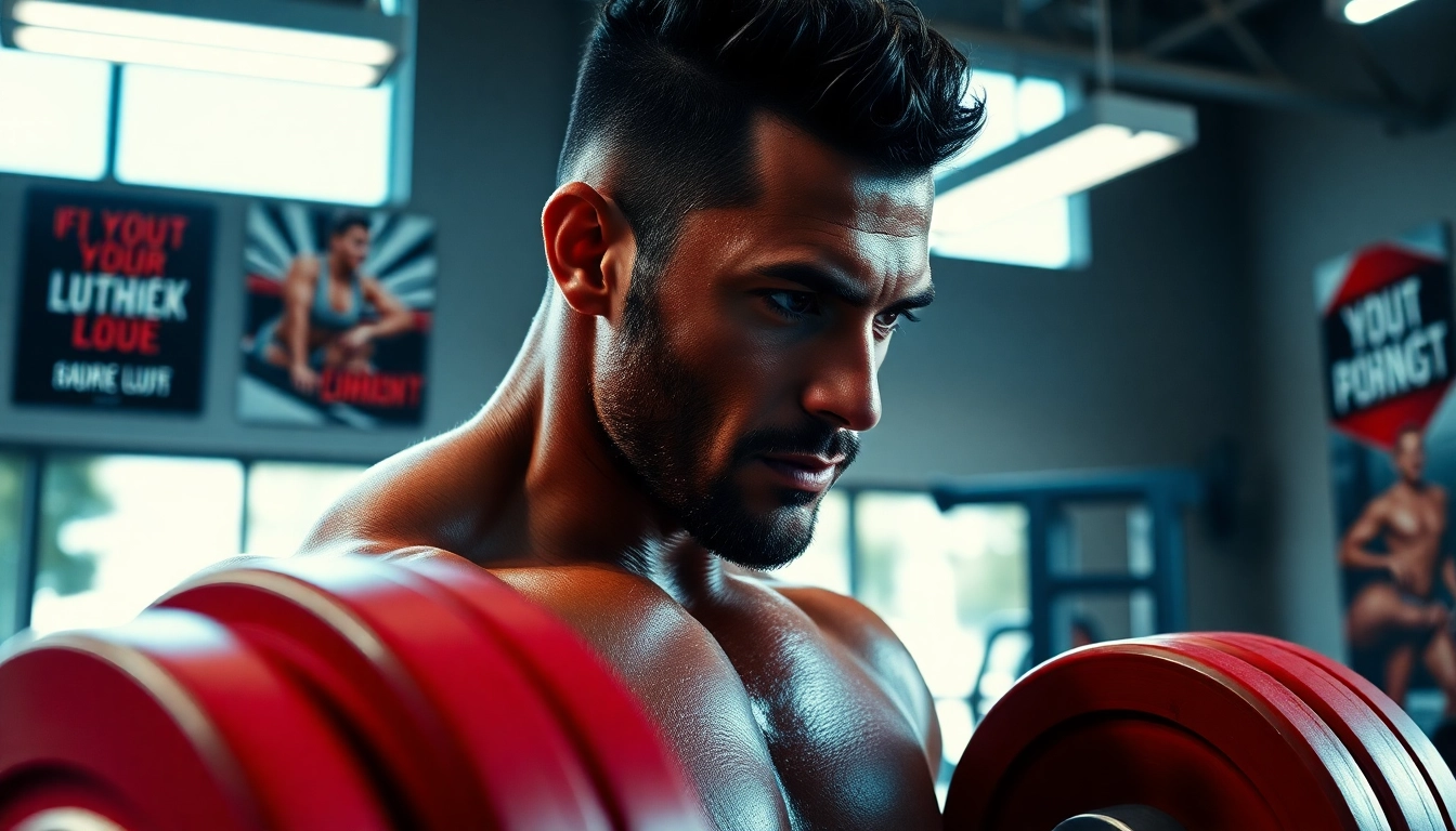 Proviron kaufen: Bodybuilder trainiert intensiv im Fitnessstudio für optimale Ergebnisse.