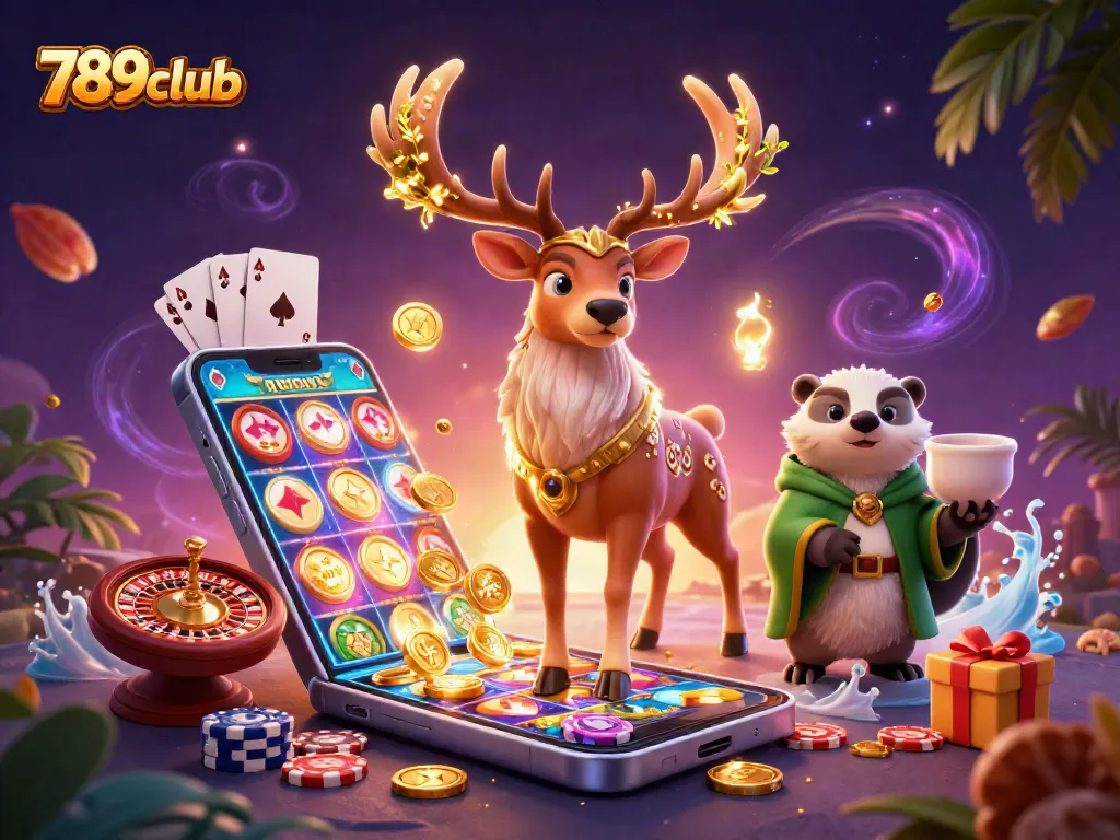 Engage with thrilling games at 789club featuring vibrant slot themes and animated characters.