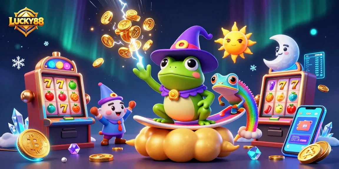 LUCKY88 engages players with vibrant slot machines and a magical gambling atmosphere.