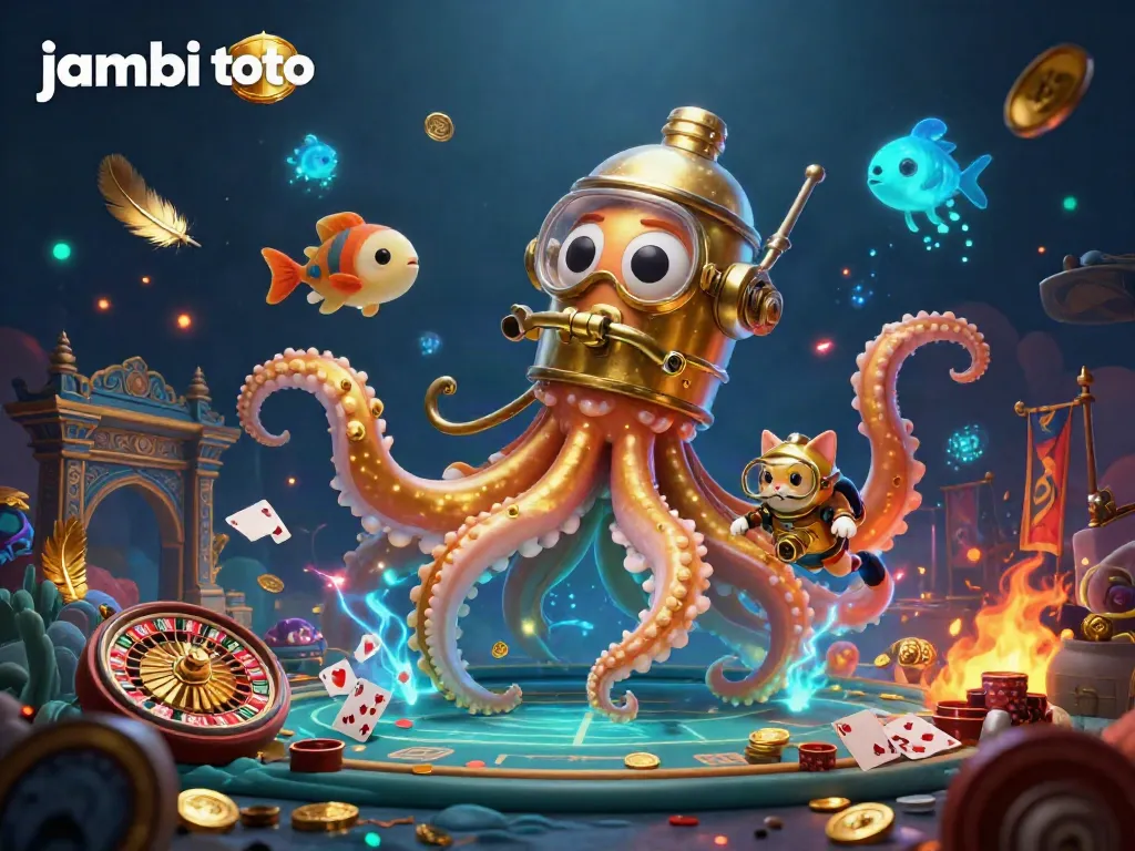 Engage in exciting gaming adventures with Jambi Toto, featuring vibrant characters and dynamic casino elements.
