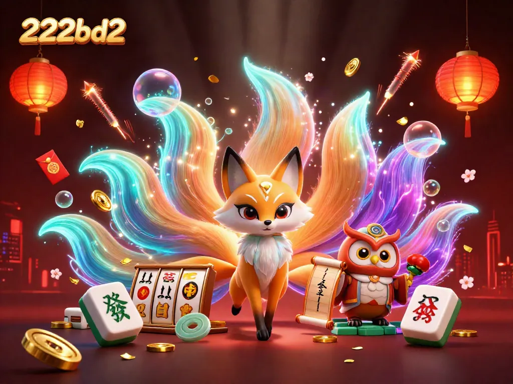 Experience thrilling gameplay with 222bd2's vibrant casino scene featuring mystical elements and dynamic symbols.