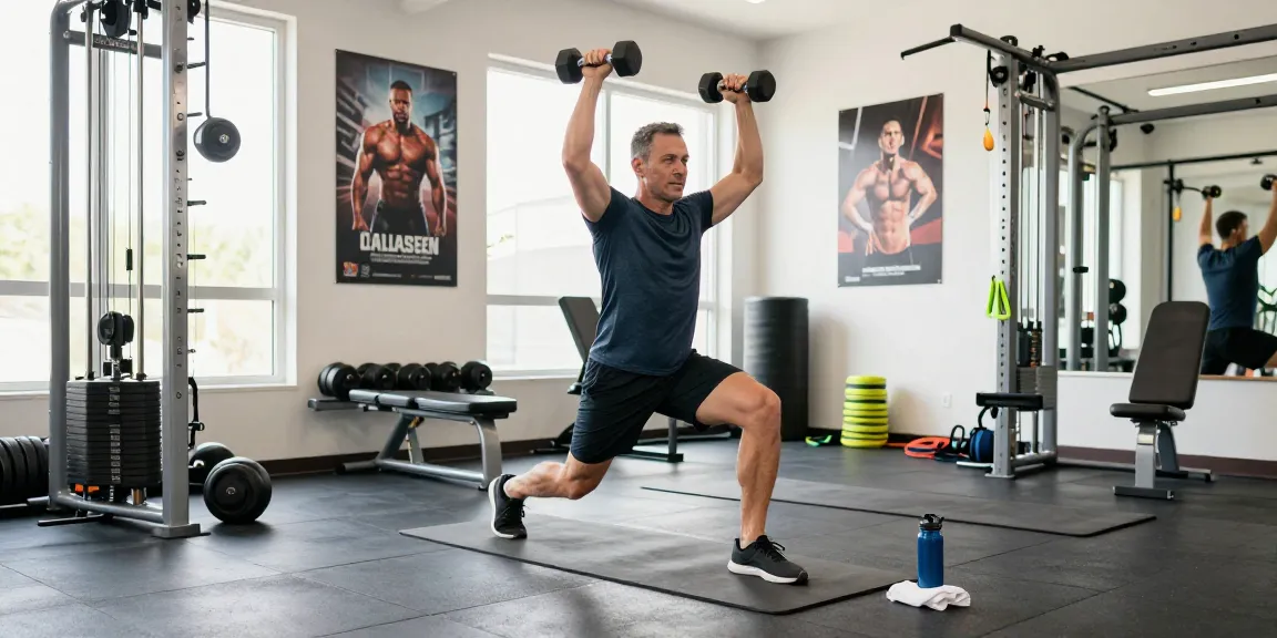 Aktivitätsaufnahme im Akra Labs Steroid Shop mit einem Sportler beim Gewichtheben in einem modernen Fitnessstudio.