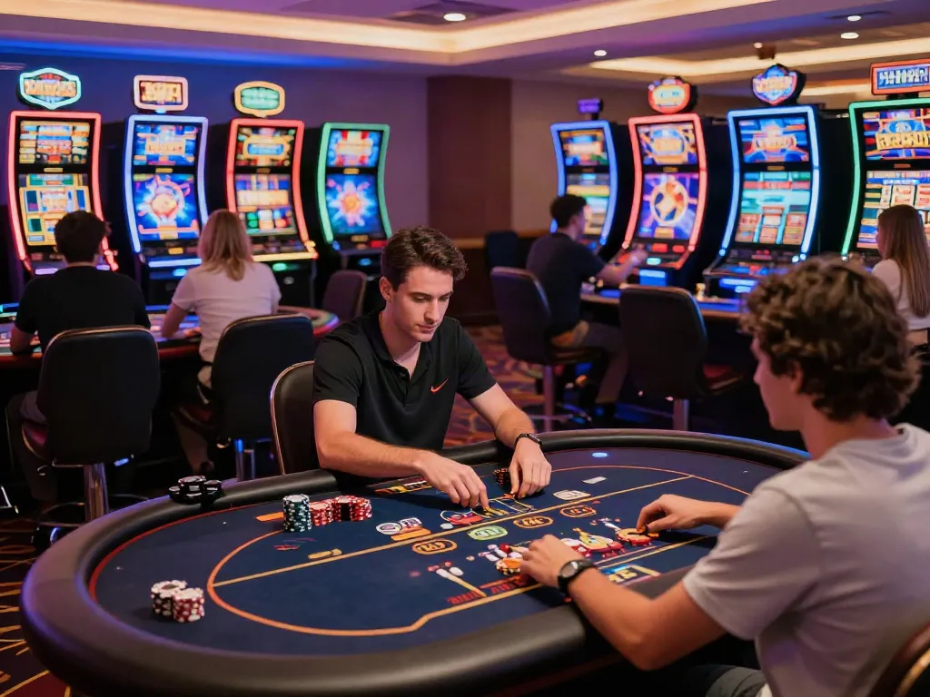 Experience thrilling online games at https://ta88.network/ with vibrant casino scenes and engaging players.
