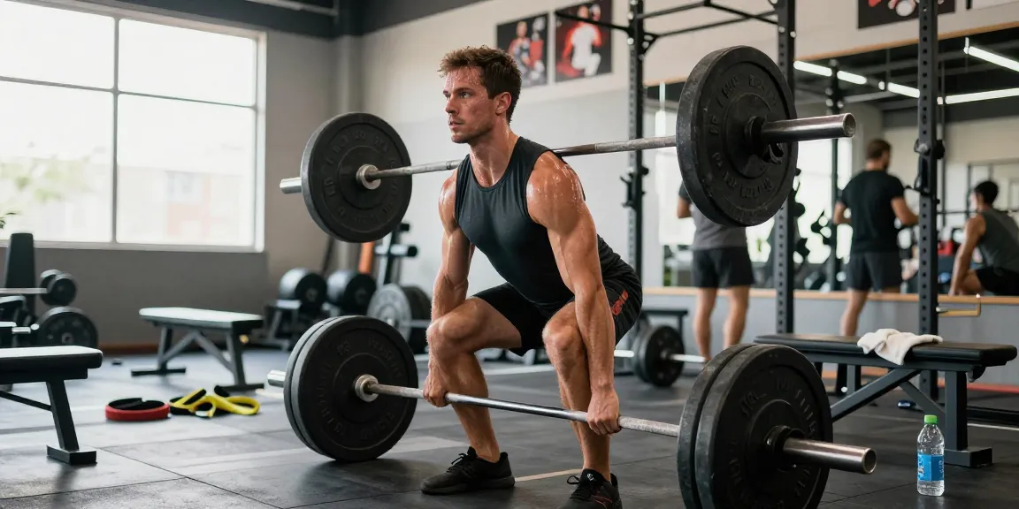 Anabolika Shop energizing gym scene showcasing a bodybuilder lifting weights and training hard in a professional gym environment