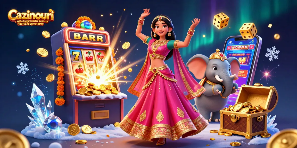 Cazinouri online germania bonus fără depunere with a vibrant 3D illustration featuring an Asian woman celebrating her jackpot wins with symbols like lucky 7s and coins all around.